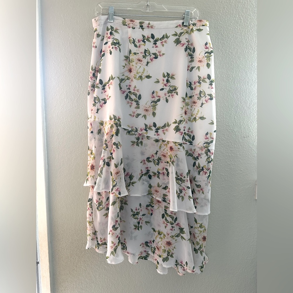 Eva Mendez New York & Company floral skirt